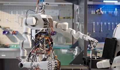 人形機器人設計組裝"大工廠"研制成功